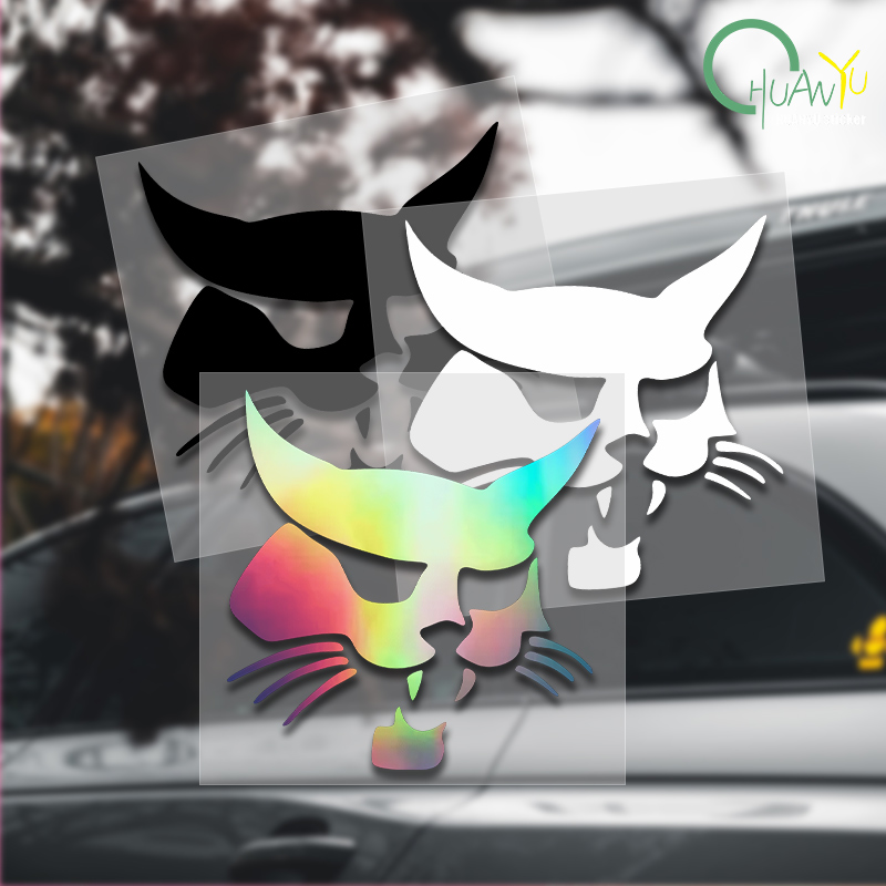 Gear Set Motorcycle - Bobcat Kafa Siluet Araba Sticker Su