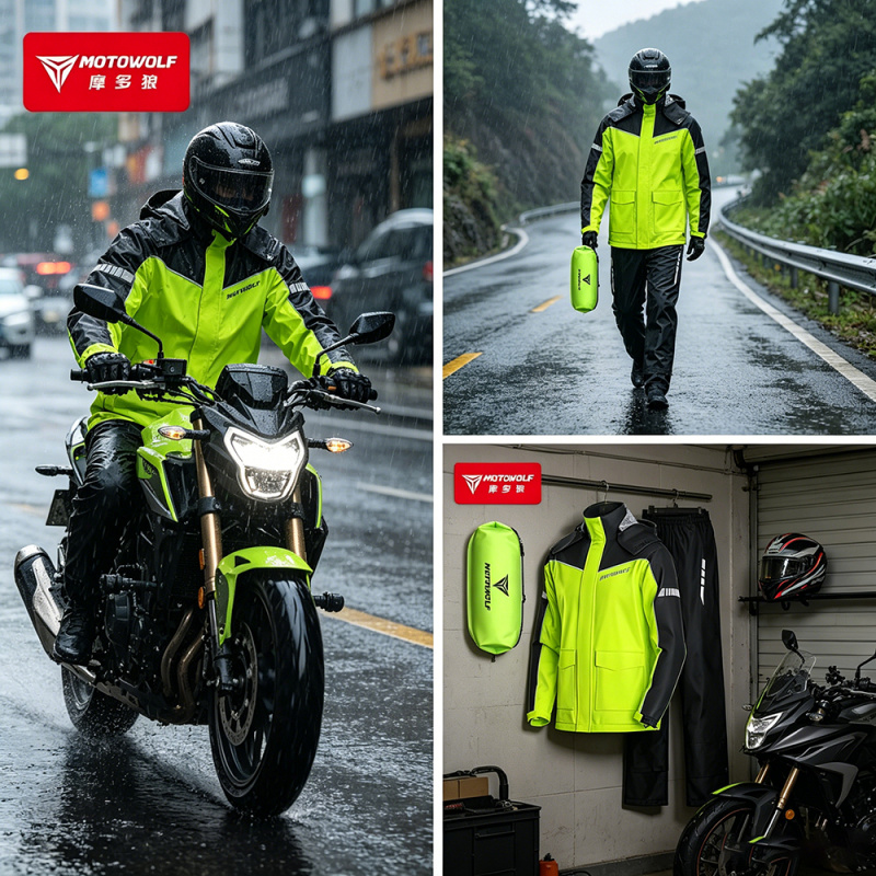 Motorcycle Gear Mesh - MOTOWOLF Motosiklet Yağmurluk Aksesuarları Su Geçirmez