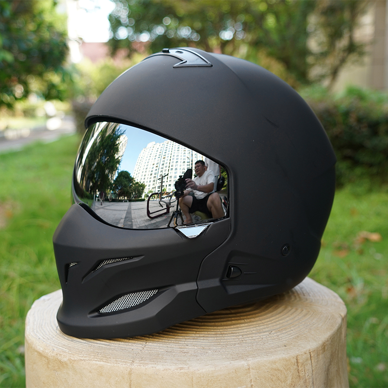 Xxl Motorcycle Gear - Scorpion Retro Motosiklet Kaskı Çıkarılabilir Ön